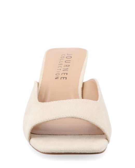 Journee Collection Natural Larna Heeled Sandal
