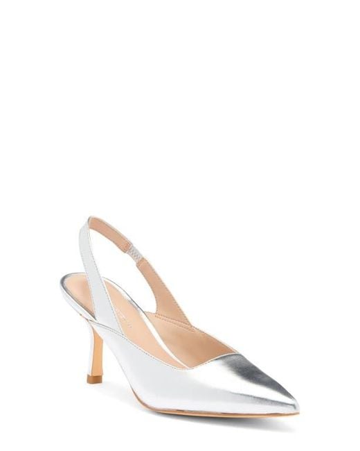 Stuart Weitzman Natural Zuri Slingback Leather Pump