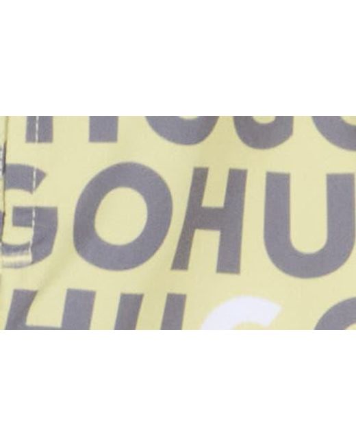 Boss Multicolor Tortuga Abstract Logo Swim Trunks for men