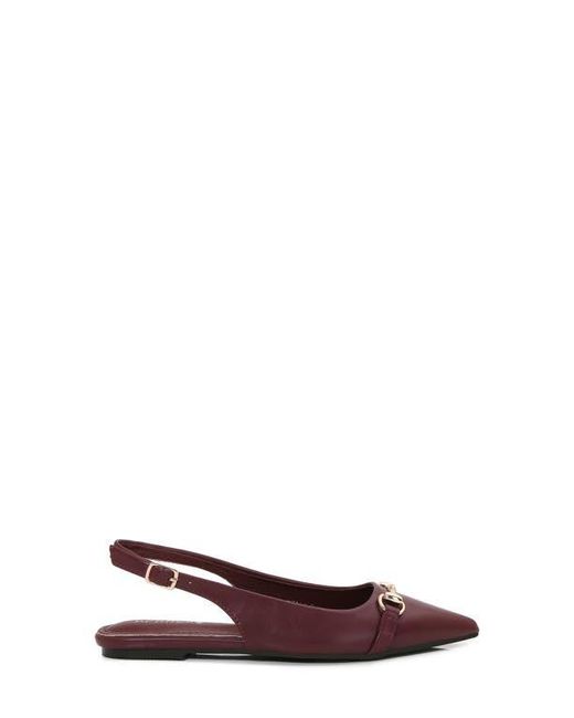 BERNESS Brown Bit Slingback Flat