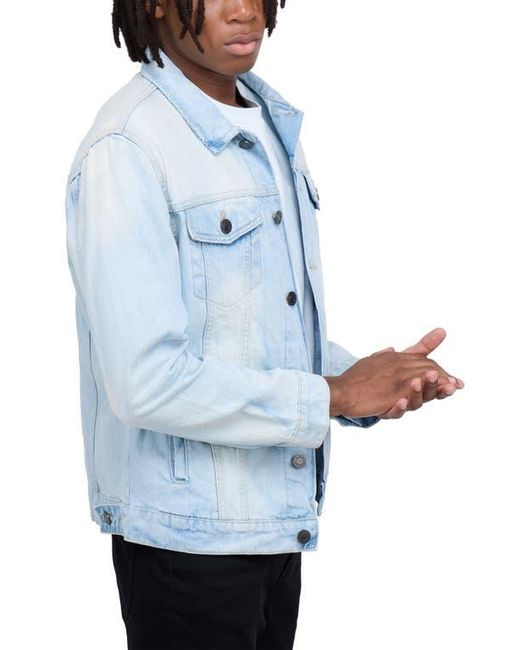 Xray Jeans Blue Slim Washed Denim Jacket for men