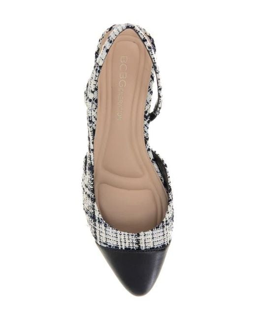 BCBGeneration Metallic Tillie Slingback Cap Toe Pump