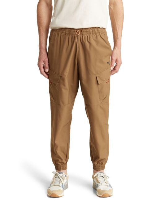 PUMA Natural Open Road Recycled Polyester Cargo Pants for men