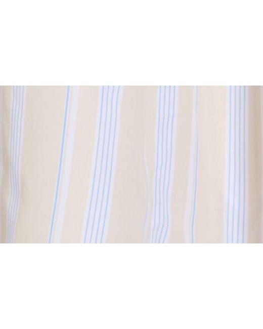 Wishlist Gray Stripe Twofer Mixed Media Cotton Babydoll Dress