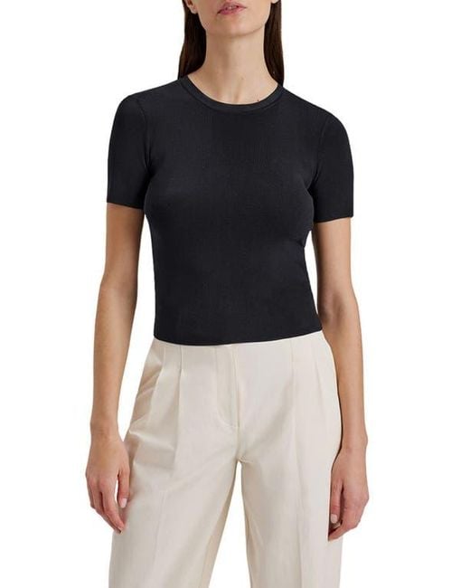 Solid & Striped Black The Riada Top