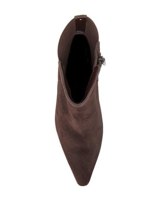 Dune Brown Orlai Pointed Toe Bootie
