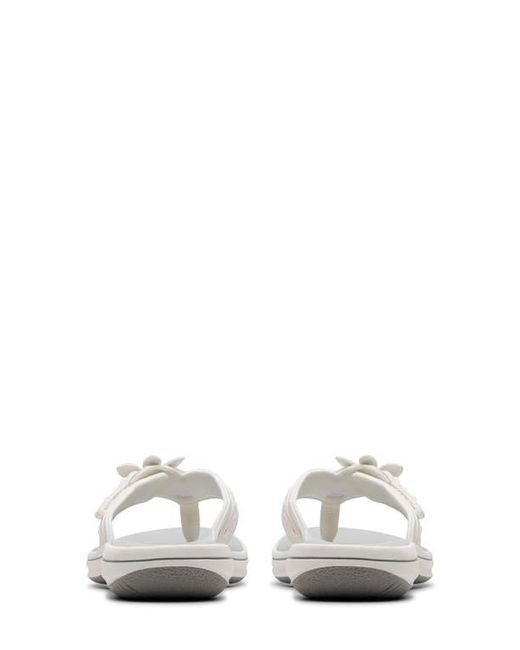 Clarks White Breeze Opal Sandal