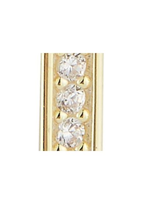 Chloe and Madison Metallic Rectangular Link Drop Earrings