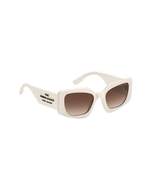 Marc Jacobs Brown 53Mm Gradient Rectangular Sunglasses