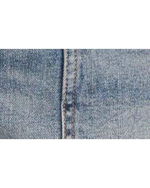Kut From The Kloth Blue Jane Patch Pocket High Waist Denim Shorts