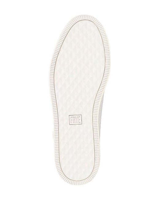 Frye White Astor Cap Toe Low Top Sneaker for men