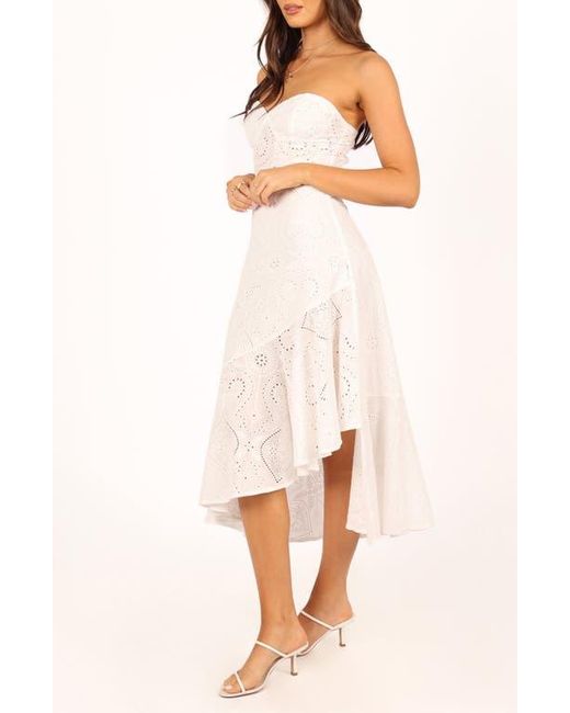 Petal & Pup Natural Melanie Strapless Midi Sundress