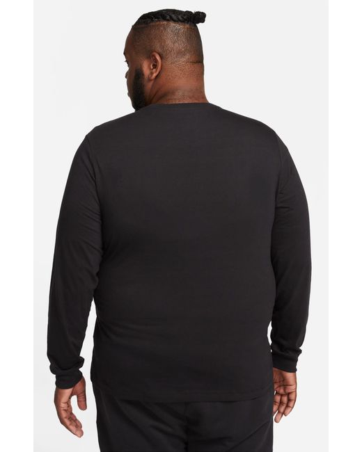 Nike Black Sportswear Long Sleeve T-shirt for men