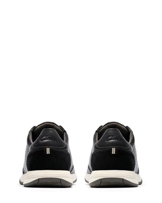 Clarks Black Townview Lace Trainers for men