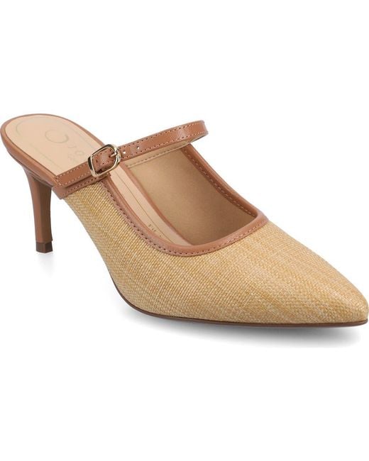 Journee Collection Brown Tiffee Pump