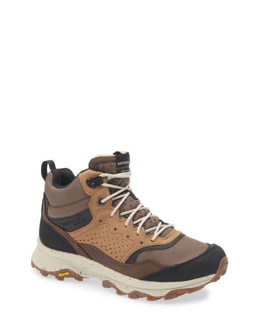 Merrell Brown Speed Solo Mid Waterproof Hiking Boot for men