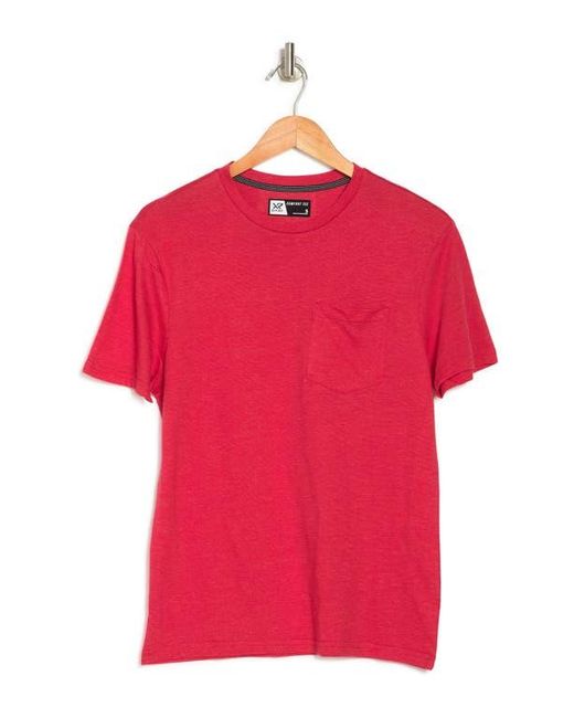 Xray Jeans Red Crewneck Pocket T-Shirt for men