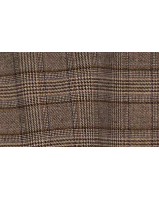 Democracy Brown Plaid Zip Front Bomber Jacket