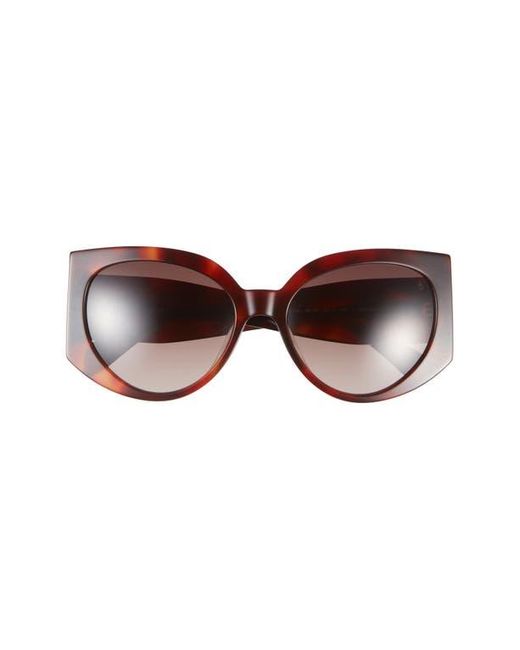 Rag & Bone Brown 58Mm Round Sunglasses
