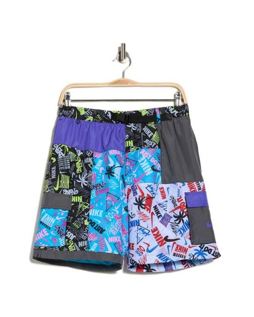 Nike Blue 7-Inch Volley Swim Trunks for men