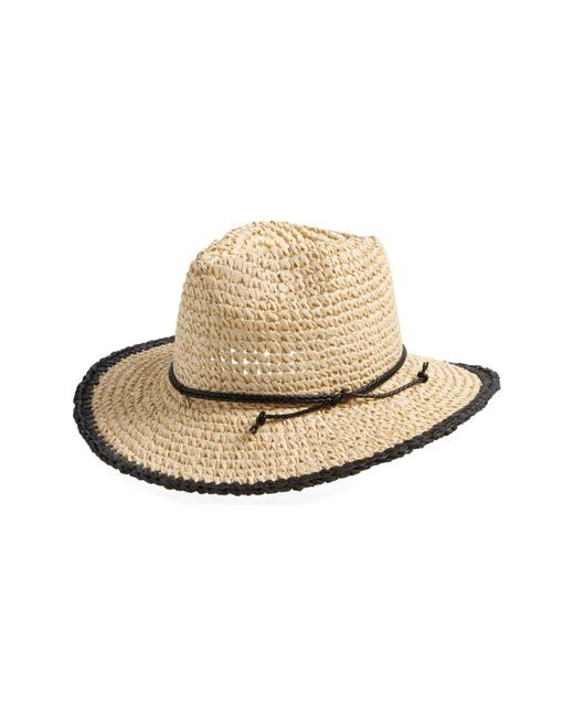 Melrose and Market Natural Packable Two-tone Panama Hat