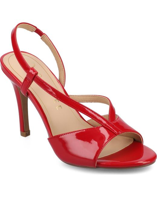 Journee Collection Red Varra Slingback Sandal