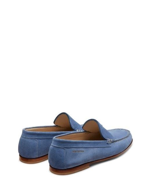 Stuart Weitzman Blue Brady Penny Loafer for men