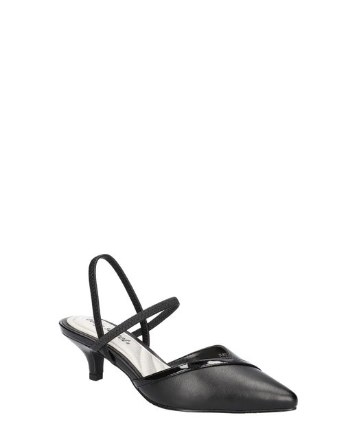 Easy Street Black Uunna Slingback Pump