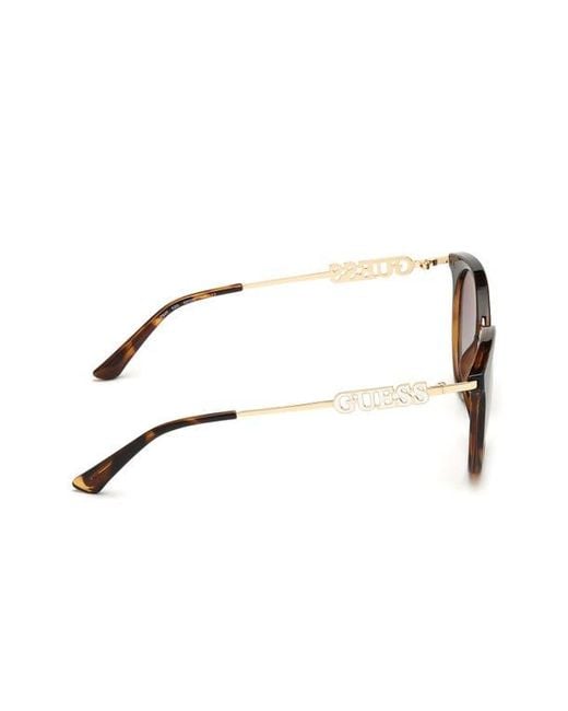 Guess Brown Round Sunglasses for men