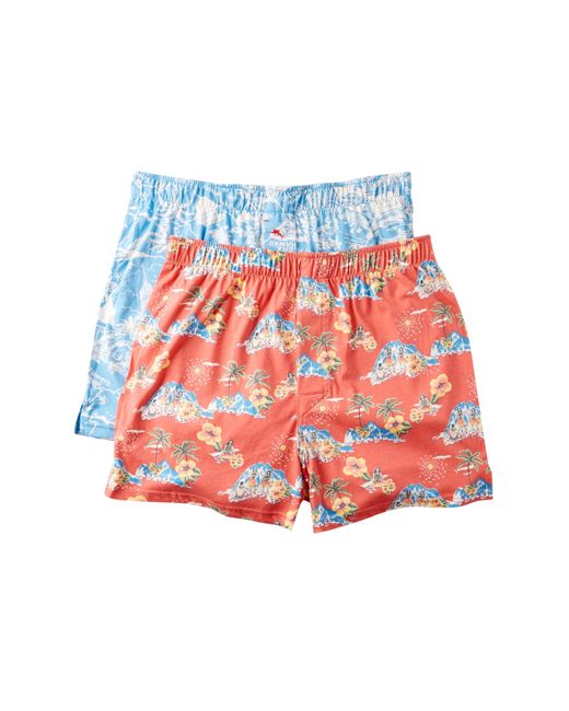 Tommy Bahama Multicolor Hawaiian Print Boxer - Pack Of 2 for men