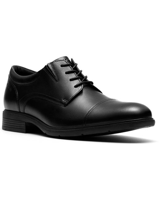 Clarks Black Steadwell Cap Toe Derby for men