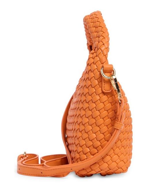 Moda Luxe Orange Jessamine Woven Satchel