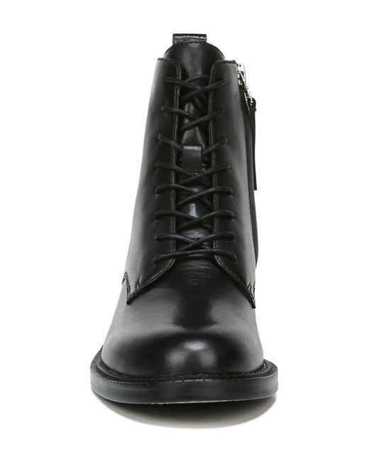Sam Edelman Nina Lace-up Boot in Black Leather (Black) - Lyst