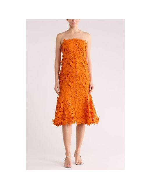 jonathan simkhai yellow lace dress Irisa Lace Midi Dress