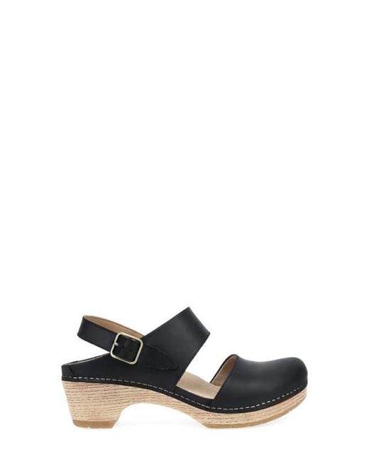 Dansko White Lucia Slingback Platform Pump