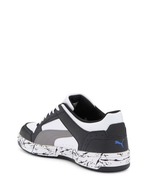 PUMA White Rebound Joy Marble Sneaker for men