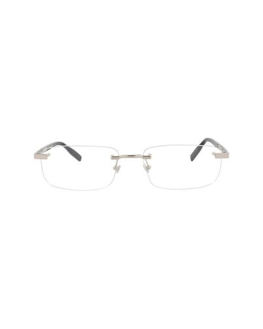 Montblanc Multicolor 59Mm Rimless Rectangular Sunglasses for men