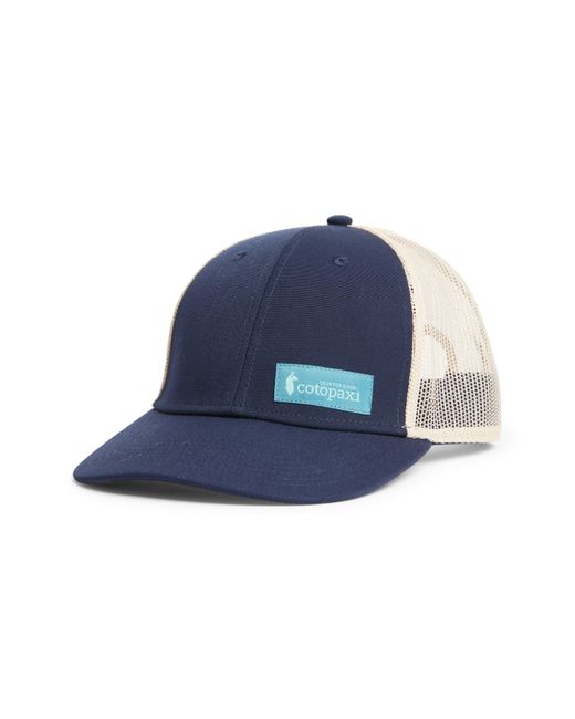 COTOPAXI Blue Llama Trucker Hat for men