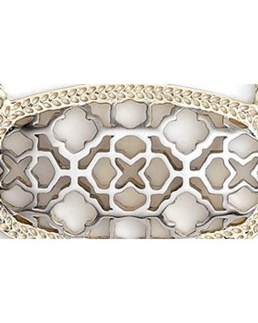 Kendra Scott Openwork Pendant Necklace in White Lyst