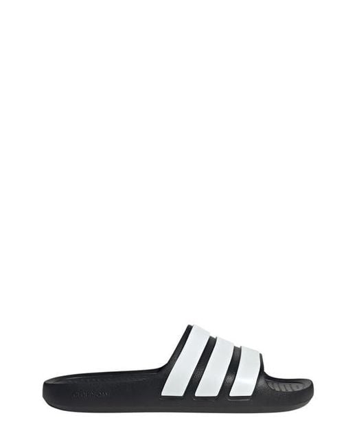 Adidas White Adilette Flow Slide Sandal for men