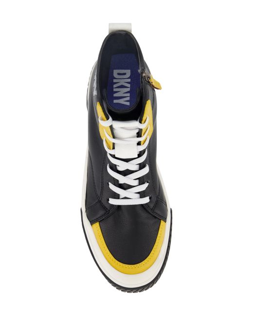 DKNY Blue Zip High Top Sneaker for men
