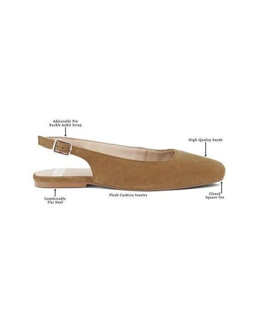 Rag & Co Natural Sozani Slingback Flat