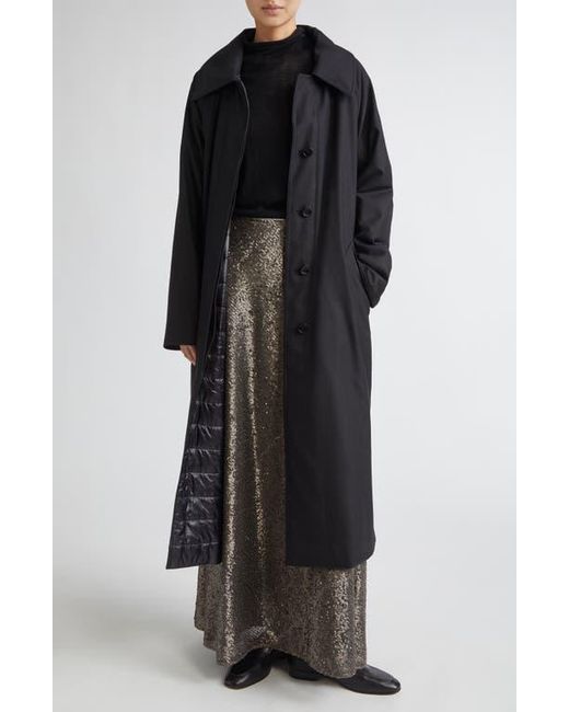 Herno Brown Sequin A-Line Skirt