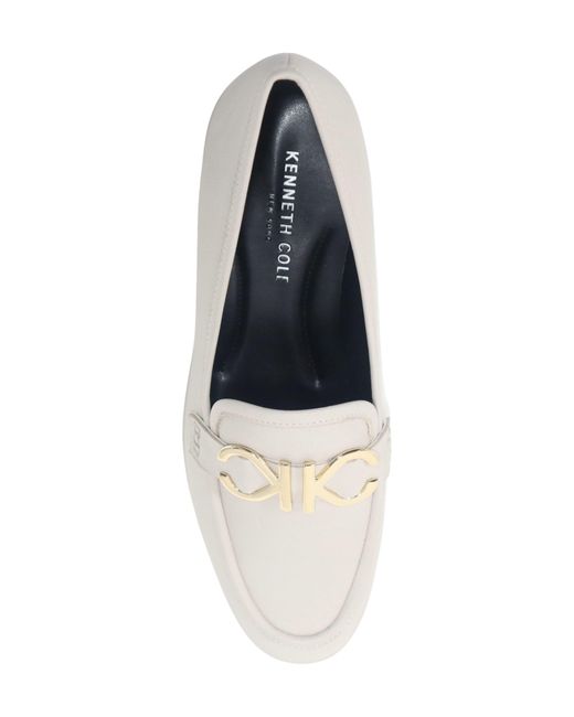 Kenneth Cole White Lydia Bit Loafer