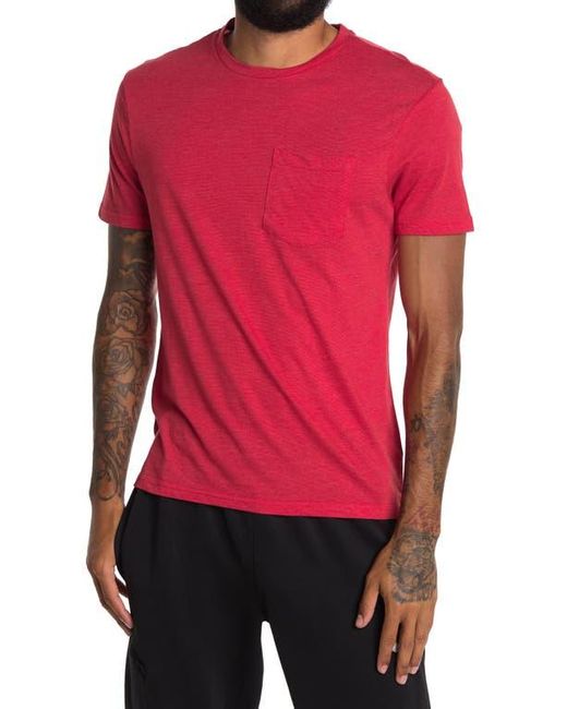 Xray Jeans Red Crewneck Pocket T-Shirt for men