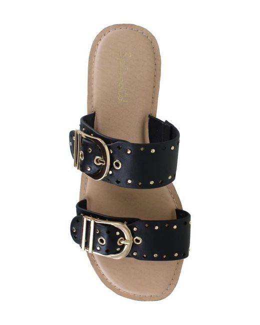 Splendid Black Leena Slide Sandal