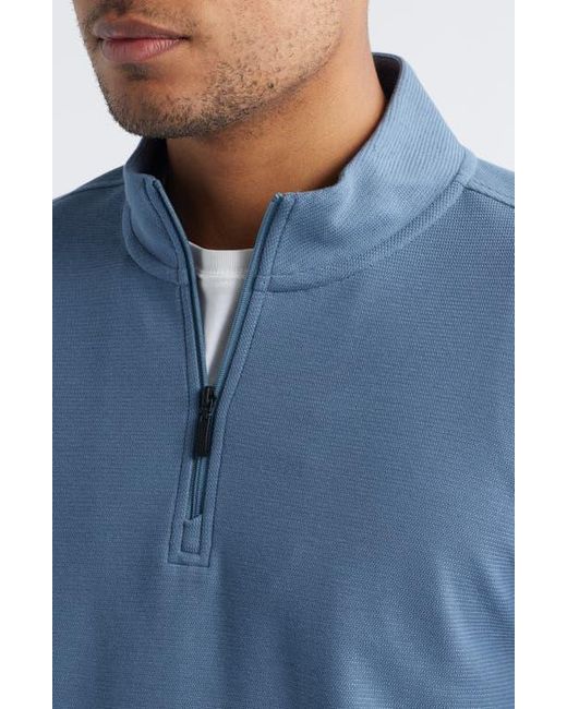 Robert Barakett Blue Karuna Half Zip Pullover for men