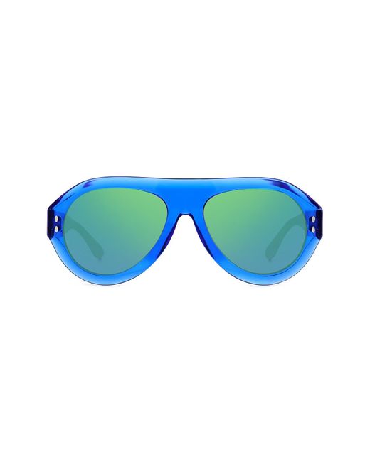 Isabel Marant Blue 57mm Polarized Aviator Sunglasses for men