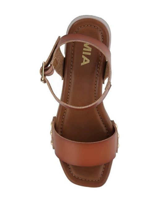 MIA Brown Electrah Platform Sandal