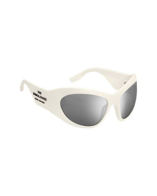 Marc Jacobs Gray 62Mm Rectangular Sunglasses